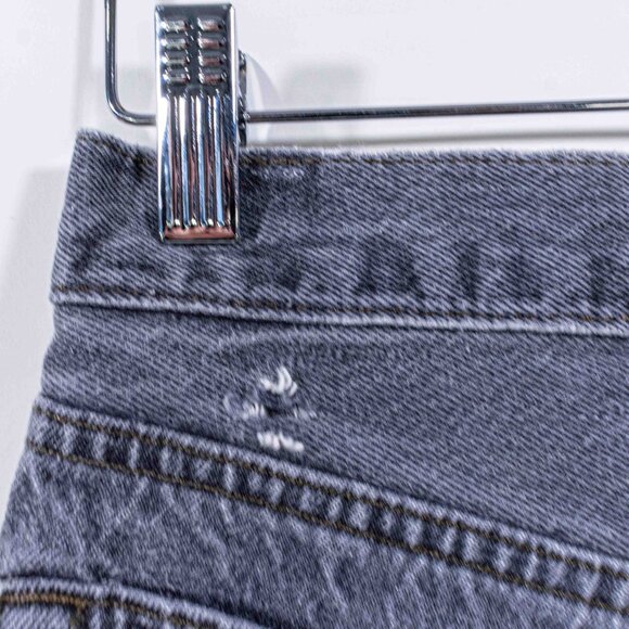 Levis 501 Black Denim Jeans Button Fly Grunge Skate 28 x 32 VTG 80s Grunge - Picture 11 of 14